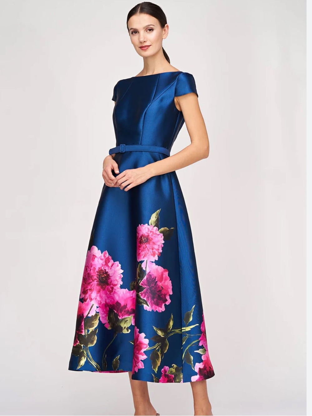 Kay Unger Peony Tea Length Dress